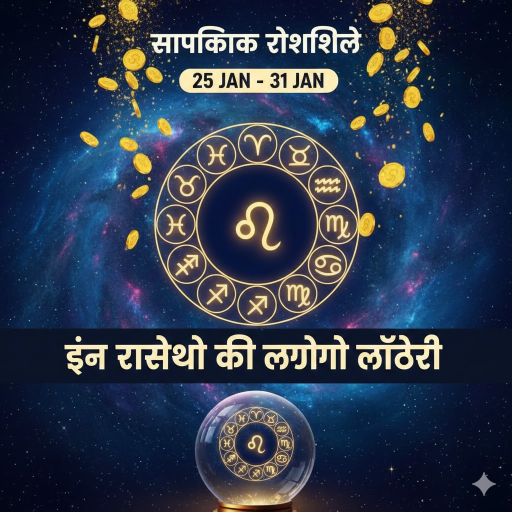 “25-31 जनवरी 2026: इस सप्ताह किस्मत चमकेगी इन राशियों की”