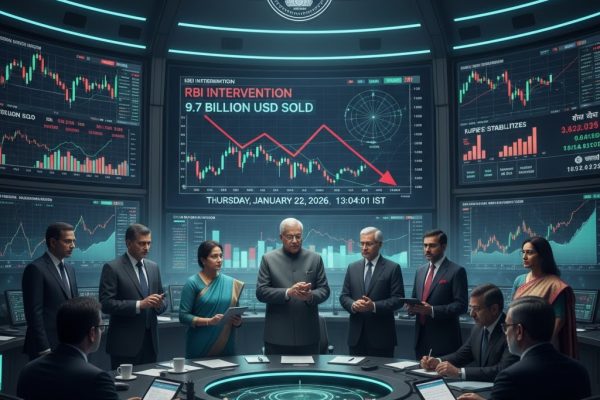 रुपये को बचाने के लिए RBI का बड़ा कदम! बाजार में 9.7 अरब डॉलर की शुद्ध बिक्री