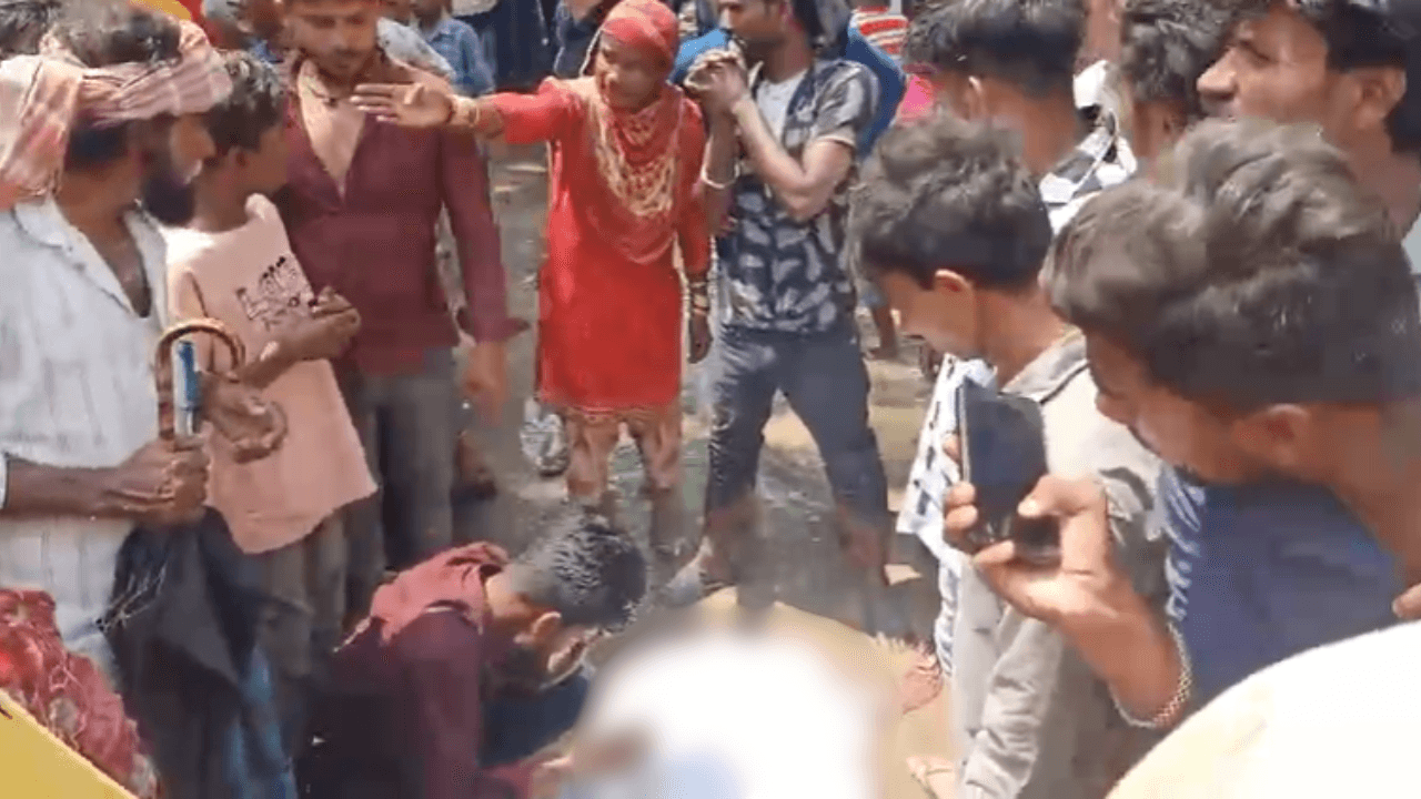 अररिया फारबिसगंज बाजार में हत्या के बाद पुलिस तैनाती और भीड़ का माहौल