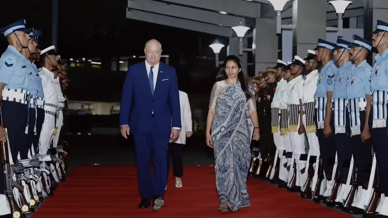 नई दिल्ली में एस. जयशंकर और ऑस्ट्रिया के चांसलर क्रिश्चियन स्टॉकर की बैठक का दृश्य