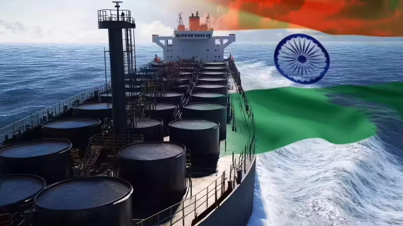 भारत में रूस से कच्चे तेल आयात डेटा से जुड़ी फाइलों और सरकारी दस्तावेजों का प्रतीकात्मक दृश्य