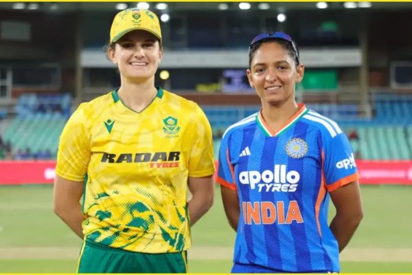 भारत और दक्षिण अफ्रीका महिला क्रिकेट टीमों के बीच तीसरे T20I मैच का लाइव प्रसारण दृश्य