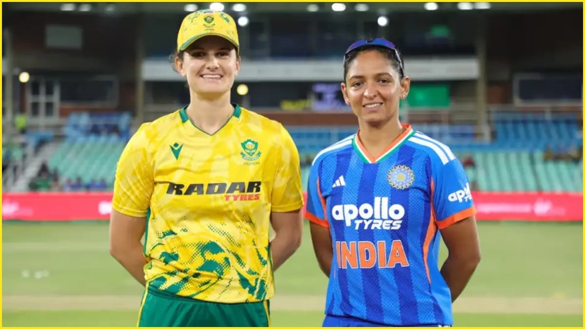 भारत और दक्षिण अफ्रीका महिला क्रिकेट टीमों के बीच तीसरे T20I मैच का लाइव प्रसारण दृश्य
