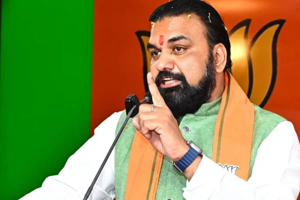 पटना में मुख्यमंत्री पद के लिए चुने गए सम्राट चौधरी की तस्वीर