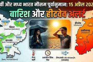 पूर्वी और मध्य भारत मौसम पूर्वानुमान 15 अप्रैल 2026 में बारिश, हीटवेव और IMD अलर्ट की जानकारी