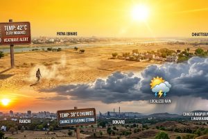 झारखंड और बिहार में 17 अप्रैल 2026 को भीषण गर्मी और हीटवेव की स्थिति का मौसम पूर्वानुमान