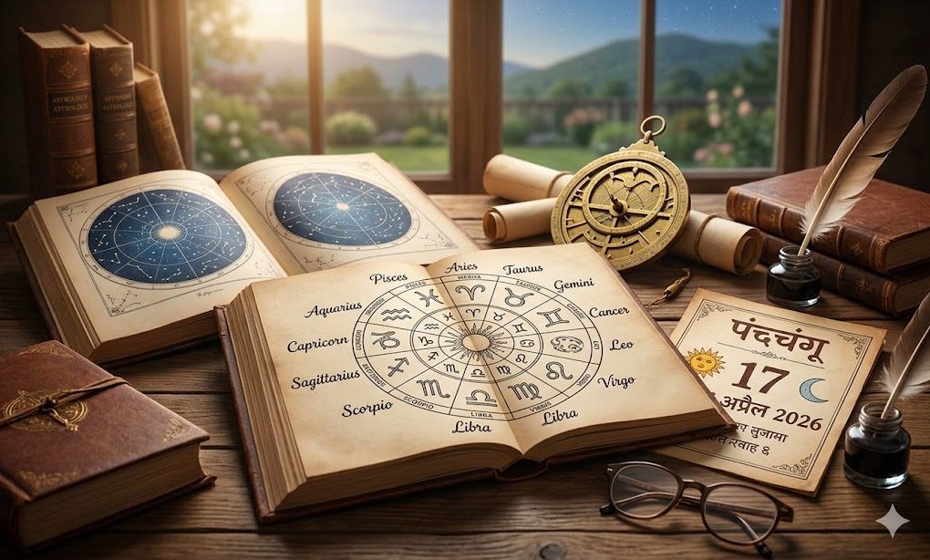17 अप्रैल 2026 को मेष नवचंद्र के प्रभाव से सभी राशियों के दैनिक राशिफल का ज्योतिषीय विवरण