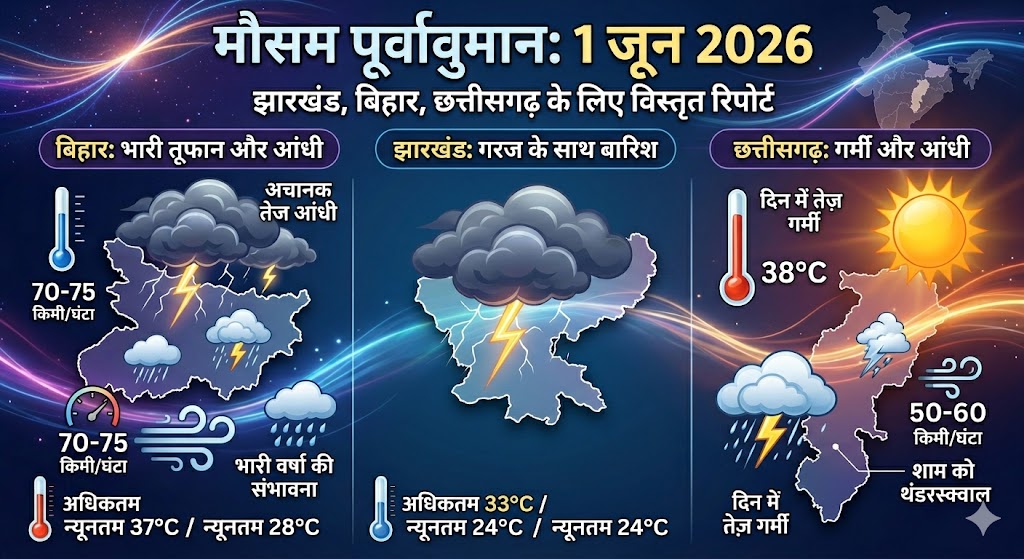 मौसम विभाग की आधिकारिक चेतावनी के बीच ग्रामीण क्षेत्रों में बिजली कड़कने और भारी मानसूनी बादलों का नजारा।