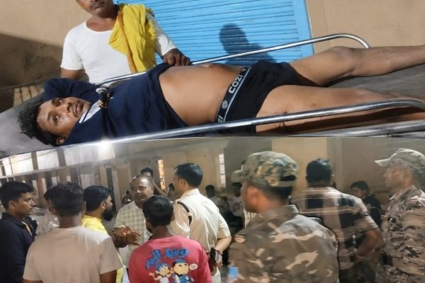 धनबाद के कतरास में अवैध कोयला कारोबार के वर्चस्व को लेकर दो गुटों में हुई फायरिंग के बाद जांच करती पुलिस।