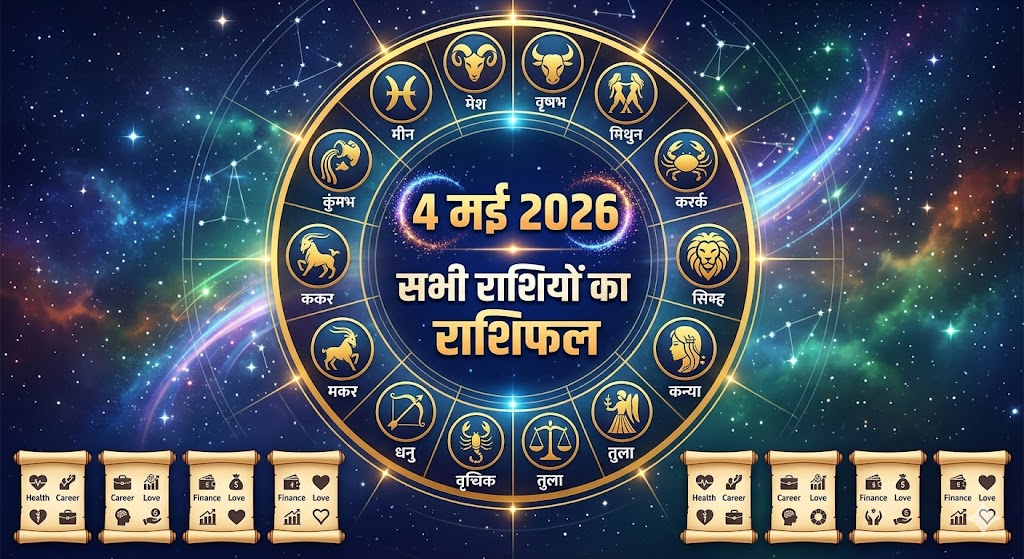 दैनिक राशिफल और ज्योतिष भविष्यफल की जानकारी दर्शाती हुई एक सुंदर और प्रेरणादायक तस्वीर।
