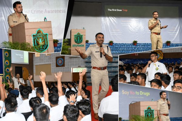 रांची पुलिस का जागरूकता अभियान, DPS में नशा मुक्ति और साइबर सुरक्षा पर विशेष कार्यक्रम