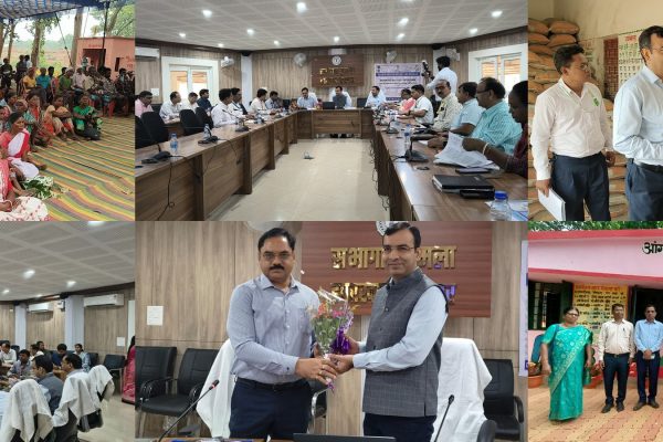 तेनुघाट कृष्ण मंदिर में आयोजित कृष्ण कल्याण परिषद चुनाव के दौरान सदस्य