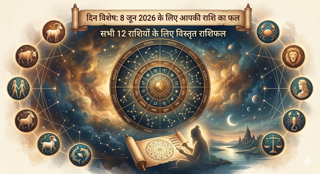 ज्योतिषीय गणना के अनुसार कर्क राशि में शुक्र और बृहस्पति की शुभ युति का आकाशीय दृश्य।