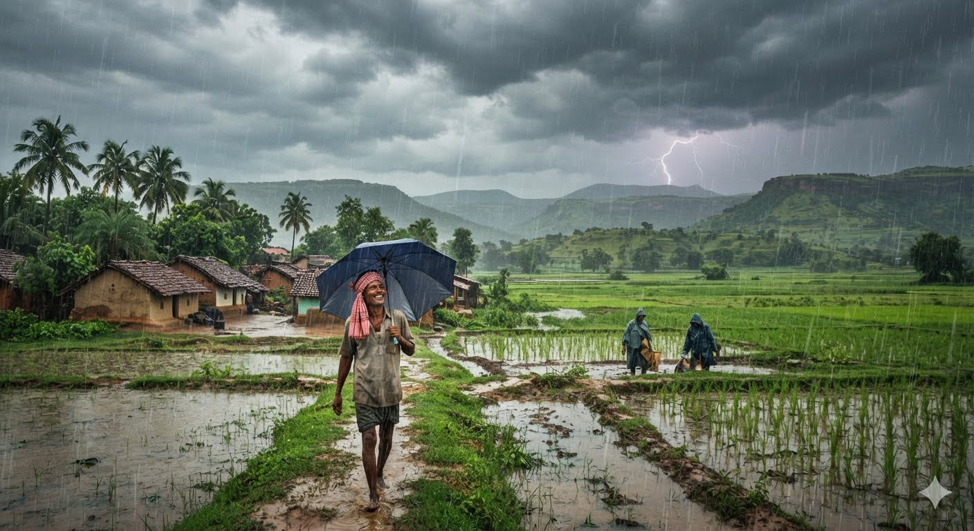झारखंड, बिहार और छत्तीसगढ़ में सक्रिय दक्षिण-पश्चिम मॉनसून के कारण तेज हवाओं और भारी बारिश का अलर्ट।