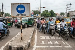 रांची मेन रोड पर ट्रैफिक जाम की समस्या को लेकर व्यापारियों के साथ बैठक करते ट्रैफिक एसपी राकेश सिंह