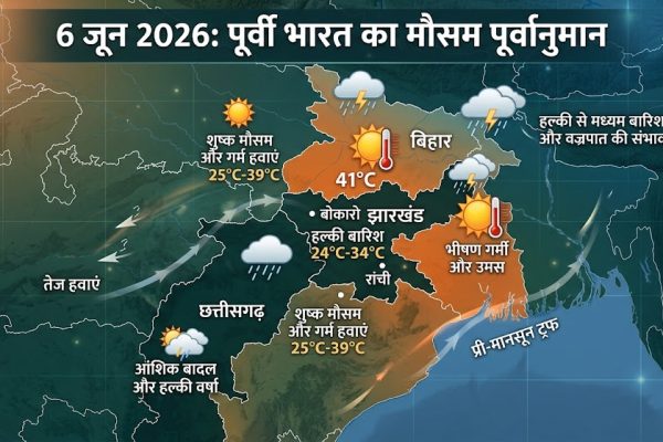 झारखंड और बिहार के आसमान में छाए प्री मानसून के बादल और बारिश का मौसम