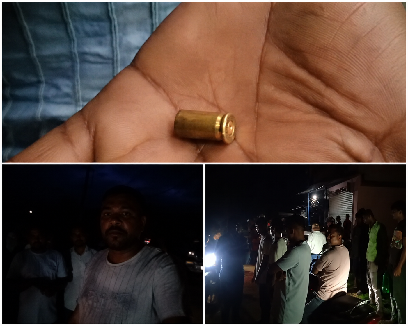 पालकोट में ज्वेलरी व्यवसायी से लूट के बाद जांच करती पुलिस और घटनास्थल