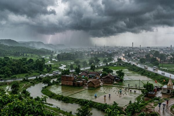 भारत मौसम विज्ञान विभाग ने 5 जुलाई 2026 को झारखंड बिहार और छत्तीसगढ़ में भारी बारिश का अलर्ट जारी किया।