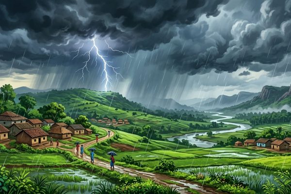 25 जुलाई 2026 को झारखंड बिहार और छत्तीसगढ़ में मानसून बारिश और बादल छाने की मौसम रिपोर्ट