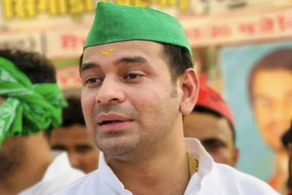 पटना में नीट पेपर लीक के विरोध और बिहार बंद मामले में जेल भेजे गए पूर्व मंत्री तेजप्रताप यादव।