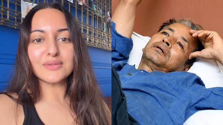 नई दिल्ली में सोनम वांगचुक के अनशन का समर्थन करतीं बॉलीवुड अभिनेत्री सोनाक्षी सिन्हा।
