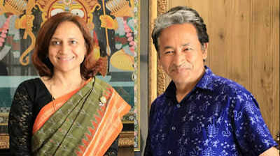 नई दिल्ली में NEET पेपर लीक विवाद पर सोनम वांगचुक की पत्नी गीतांजलि आंग्मो का राहुल गांधी पर बयान