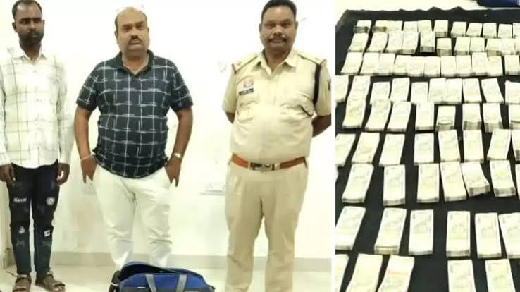समता एक्सप्रेस से नागपुर RPF द्वारा जब्त 50 लाख कैश और 25 लाख के सोने की तस्वीर