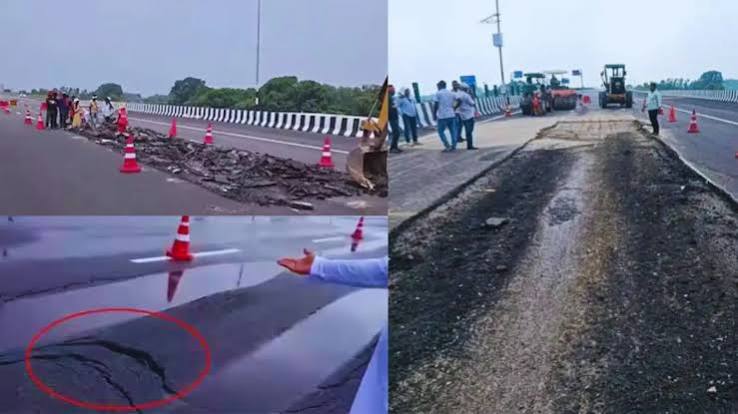 कानपुर-लखनऊ एक्सप्रेसवे सड़क धंसने के मामले में पीएनसी इंफ्राटेक पर एनएचएआई द्वारा की गई सख्त कार्रवाई।
