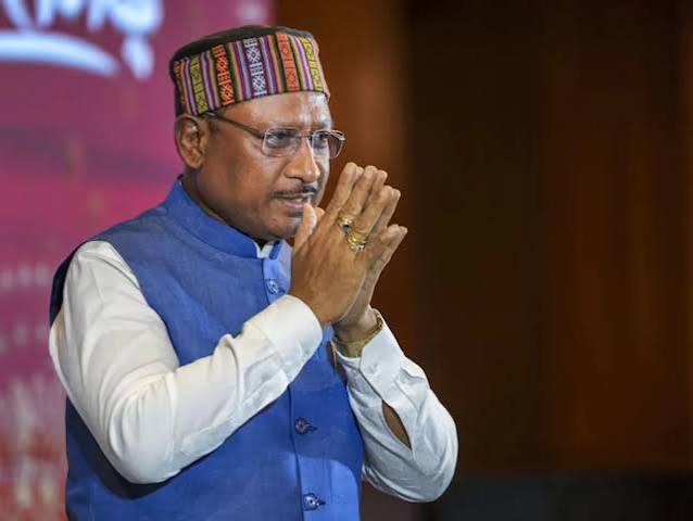 वर्ल्ड लीडर्स फोरम नई दिल्ली में मुख्यमंत्री विष्णु देव साय छत्तीसगढ़ के निवेश प्लान पर चर्चा करते हुए।
