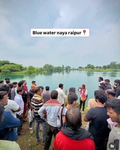नवा रायपुर के नकटी स्थित ब्लू वाटर खदान में सुरक्षा फेंसिंग कार्य की सांकेतिक तस्वीर।