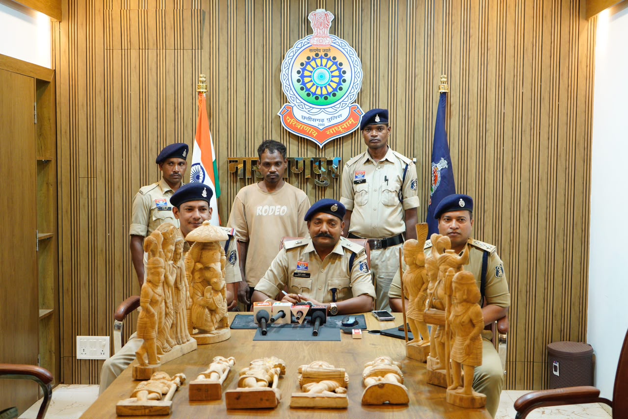 नारायणपुर में आर्ट स्टूडियो चोरी का खुलासा, आरोपी गिरफ्तार