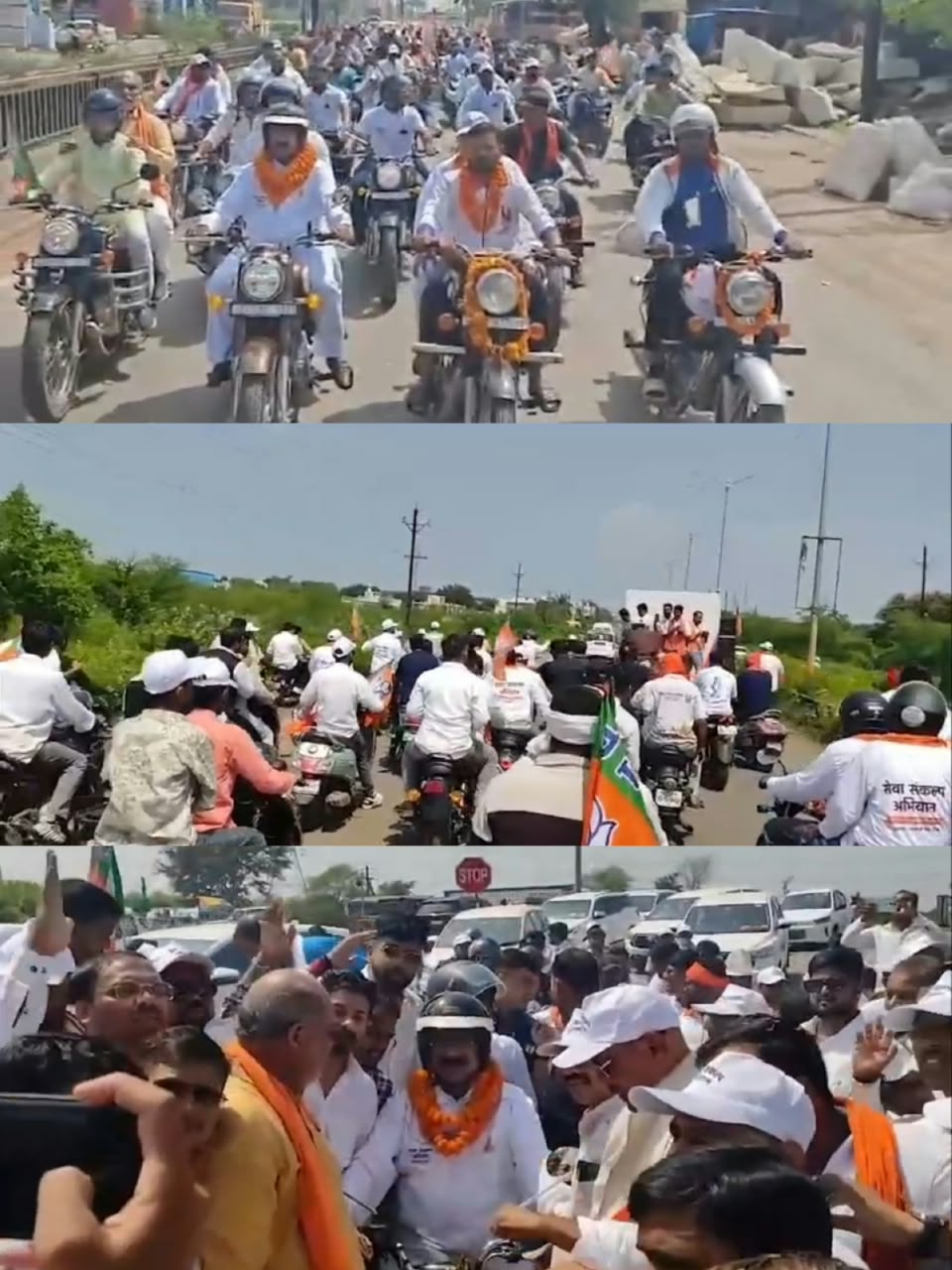 राजनांदगांव में सेवा यात्रियों का स्वागत, खिलाड़ियों से हुआ संवाद