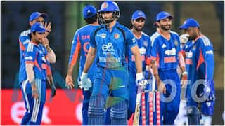 IND vs AFG 2nd T20I मैच में विकेट का जश्न मनाते नितीश कुमार रेड्डी और भारतीय खिलाड़ी