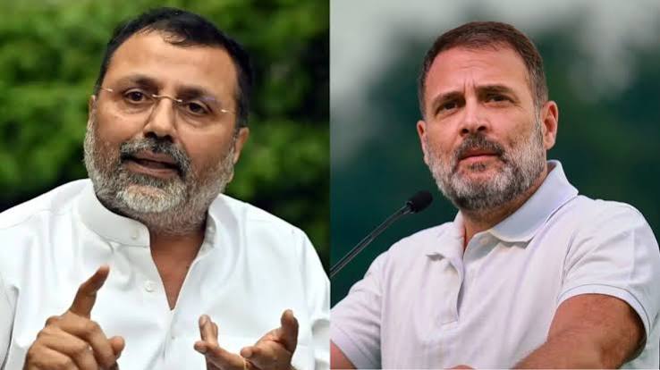 देवघर में भाजपा सांसद निशिकांत दुबे ने राहुल गांधी पर साधा निशाना।
