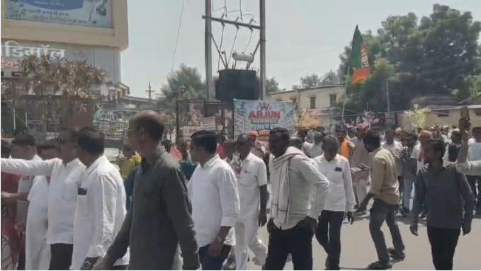 बुरहानपुर में सेवा ज्योति यात्रा, विकसित भारत 2047 का संकल्प