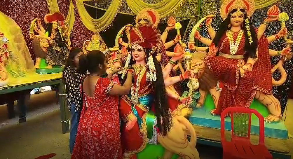खरगोन में घट स्थापना के साथ शारदीय नवरात्र उत्सव शुरू