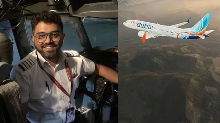 फ्लाईदुबई के कैप्टन स्मित मच्छार, जिन्होंने सह-चालक के हमले के बाद 174 यात्रियों की जान बचाई।