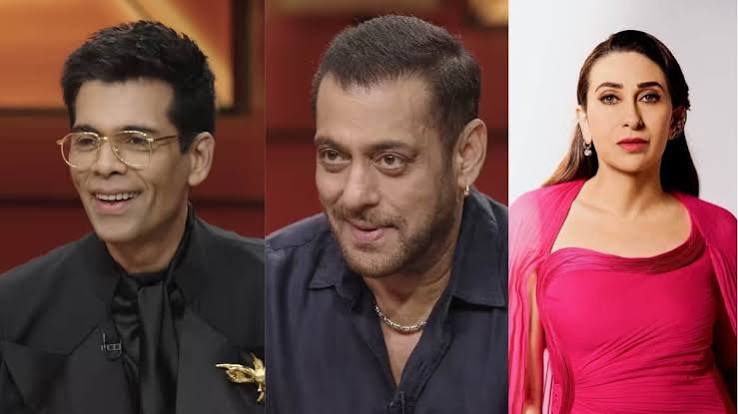 करण जौहर के चैट शो कॉफी विद करण 9 के प्रोमो में सलमान खान और करिश्मा कपूर नजर आए।